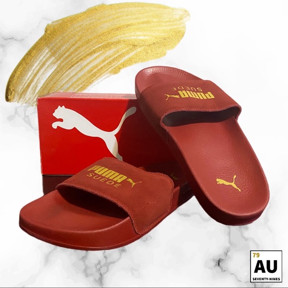 puma suede leadcat slides